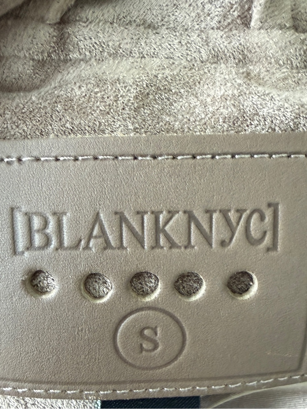 BLANKNYC Faux Suede Moto Jacket Mushroom Small - Picture 7 of 8